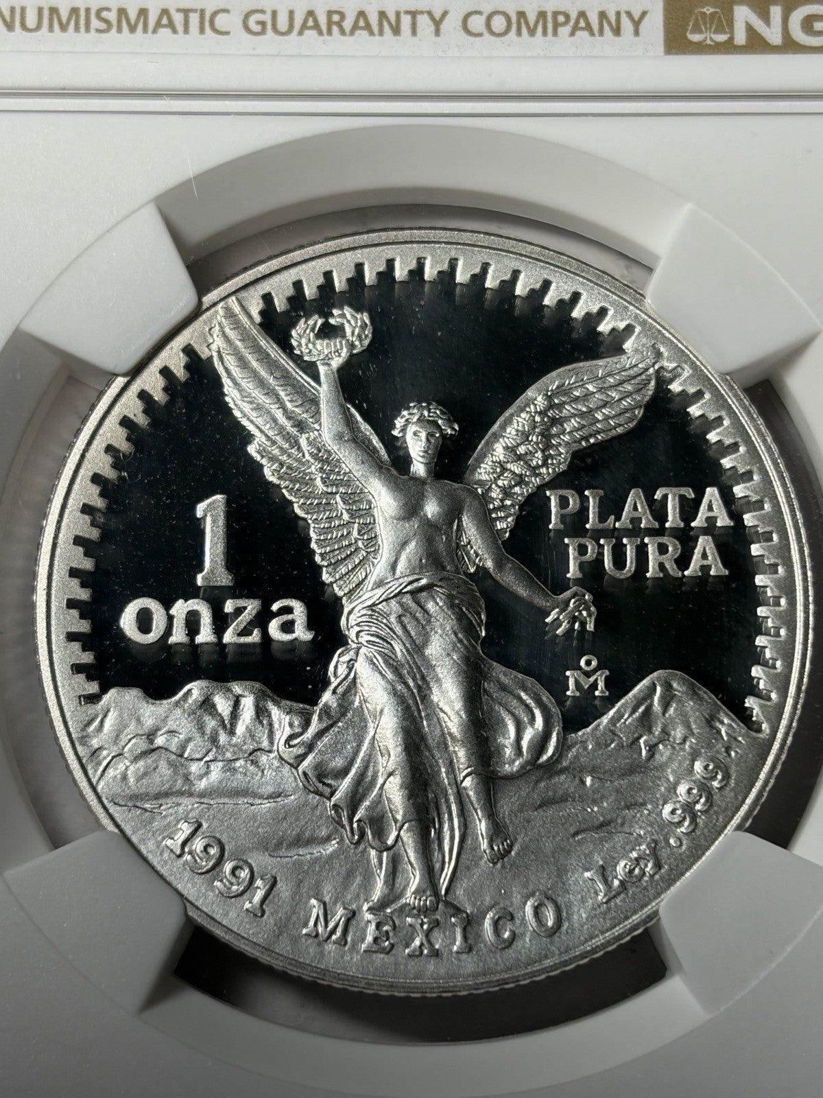 1991 Mo NGC PF68 Ultra Cameo Mexico 1 Onza Libertad PROOF Silver