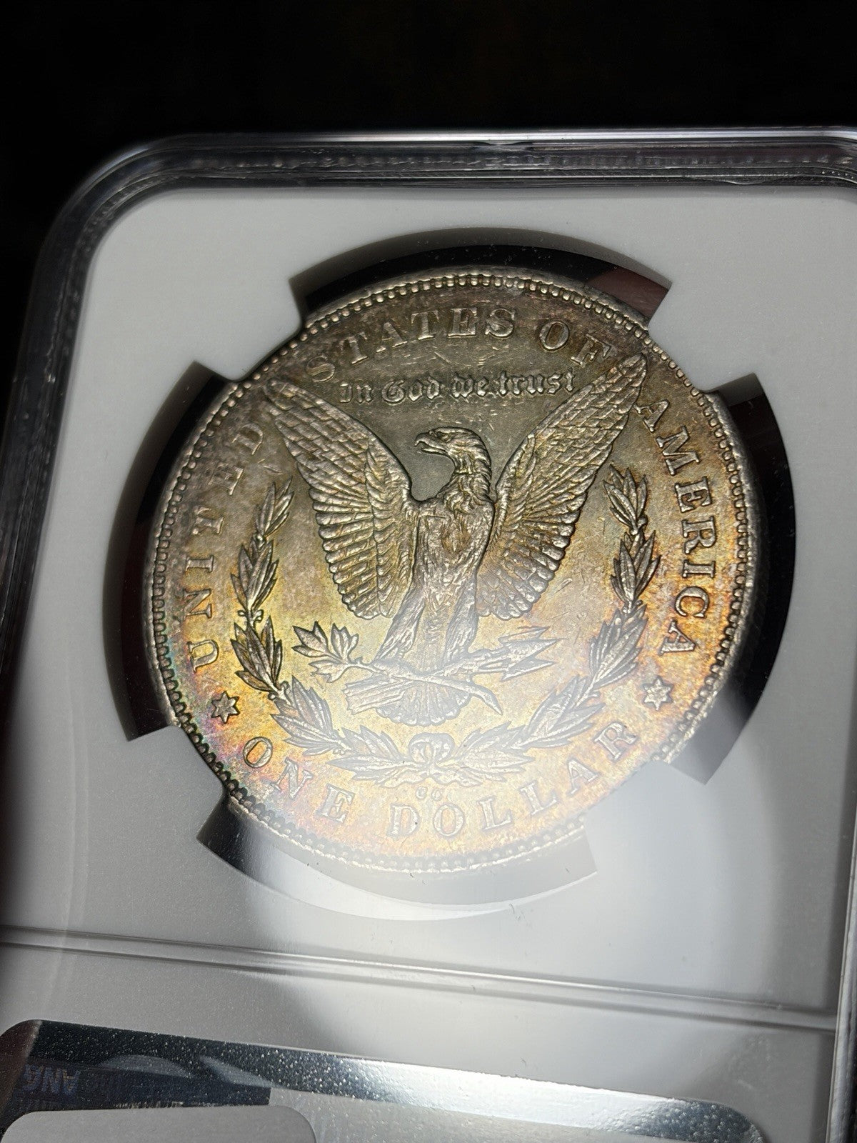 1878-CC NGC MS61 Morgan Silver Dollar Reverse Toned