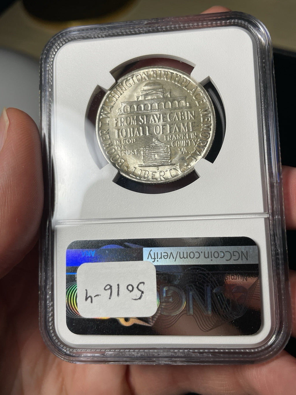 1948-D NGC MS66+ CAC Booker T Washington BTW Commemorative Half Dollar
