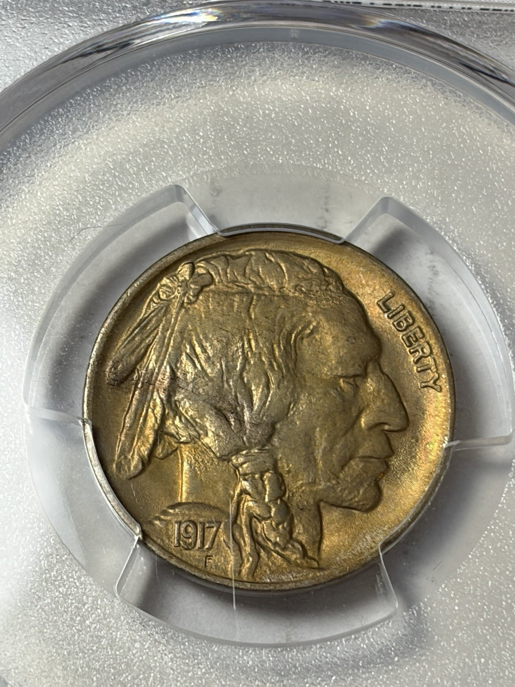 1917-D PCGS MS64 Buffalo Nickel Toned