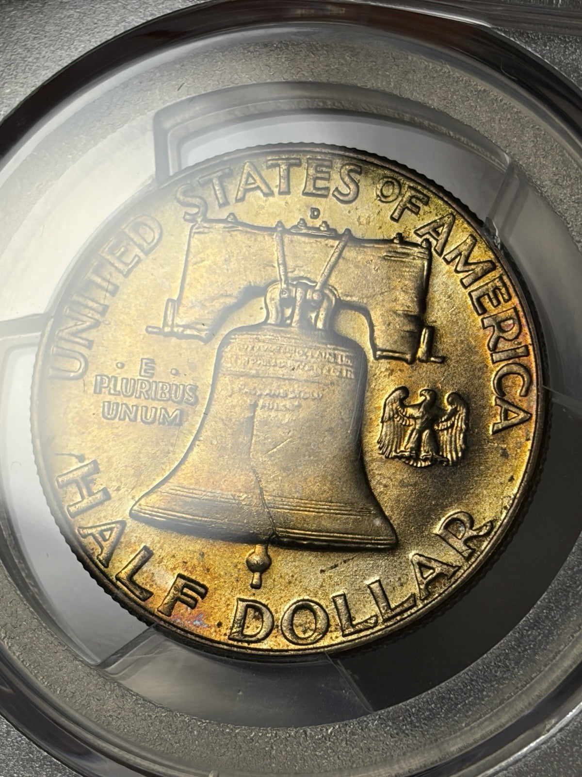 1963-D PCGS MS65 Frankiln Half Dollar Toned