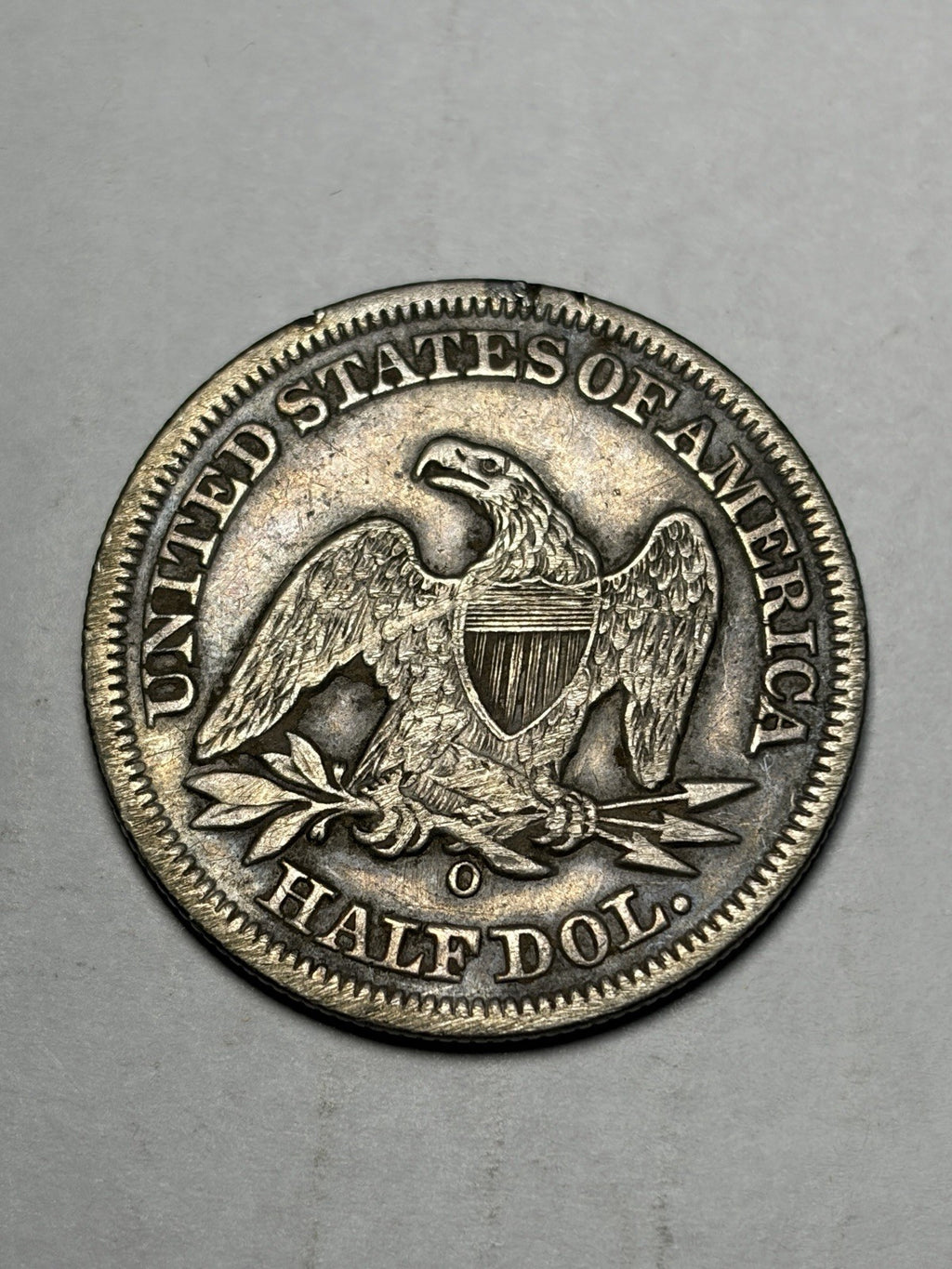 1855-O With Arrows Seated Liberty Half Dollar Details